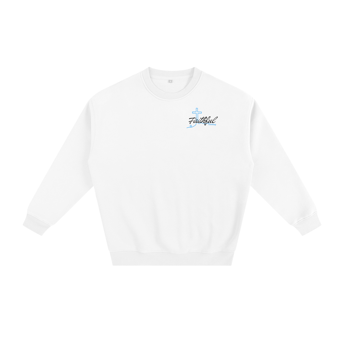 Saved By Grace Fleeced Sweatshirt - Snow